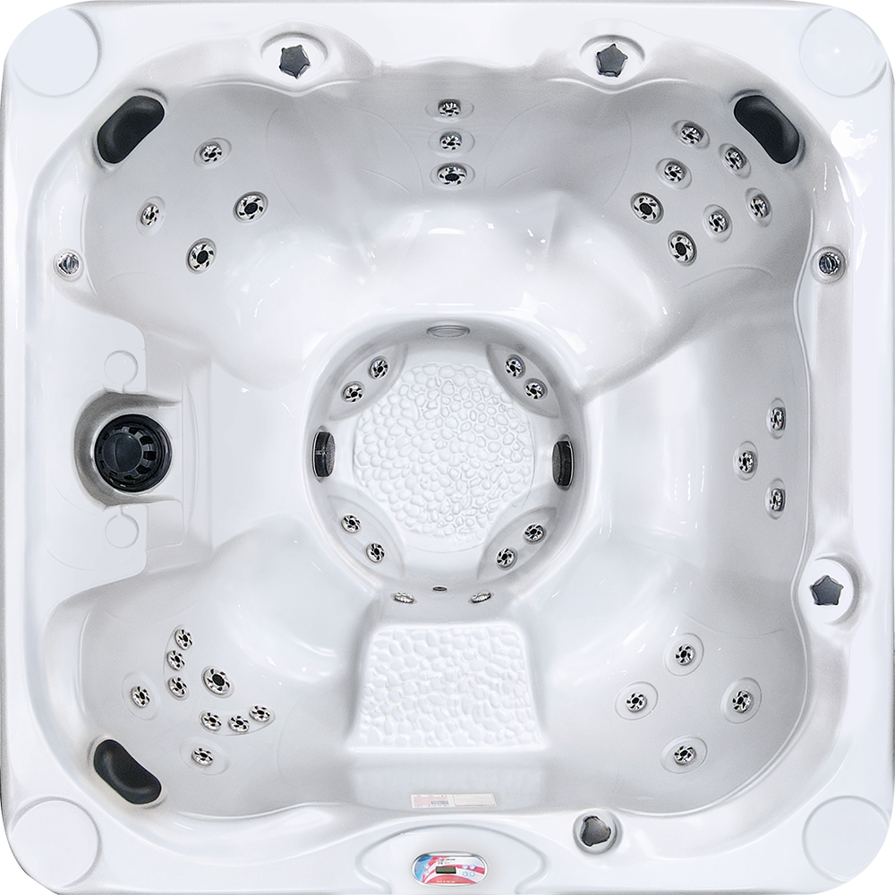 Hot Tubs, Spas, Portable Spas, for sale American Spas AMZ_740B-Top-White.png